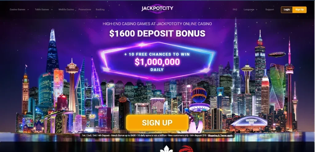 Jackpot City Casino overview